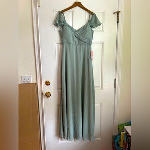 Birdy Grey Spence Sage Bridesmaid dress
